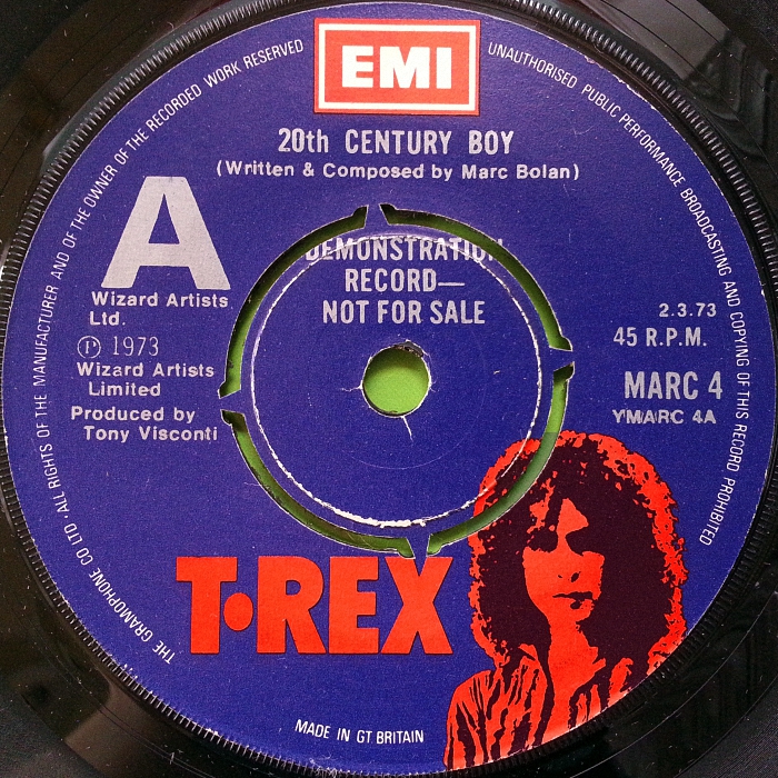 T. Rex 20th Century Boy promo UK side 1
