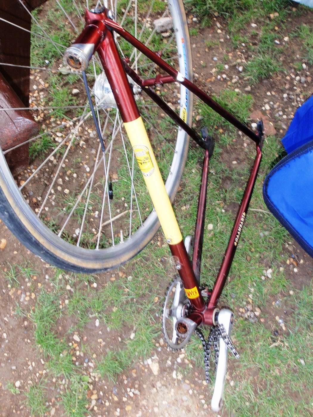 Parts of Spencer's fix gear bike