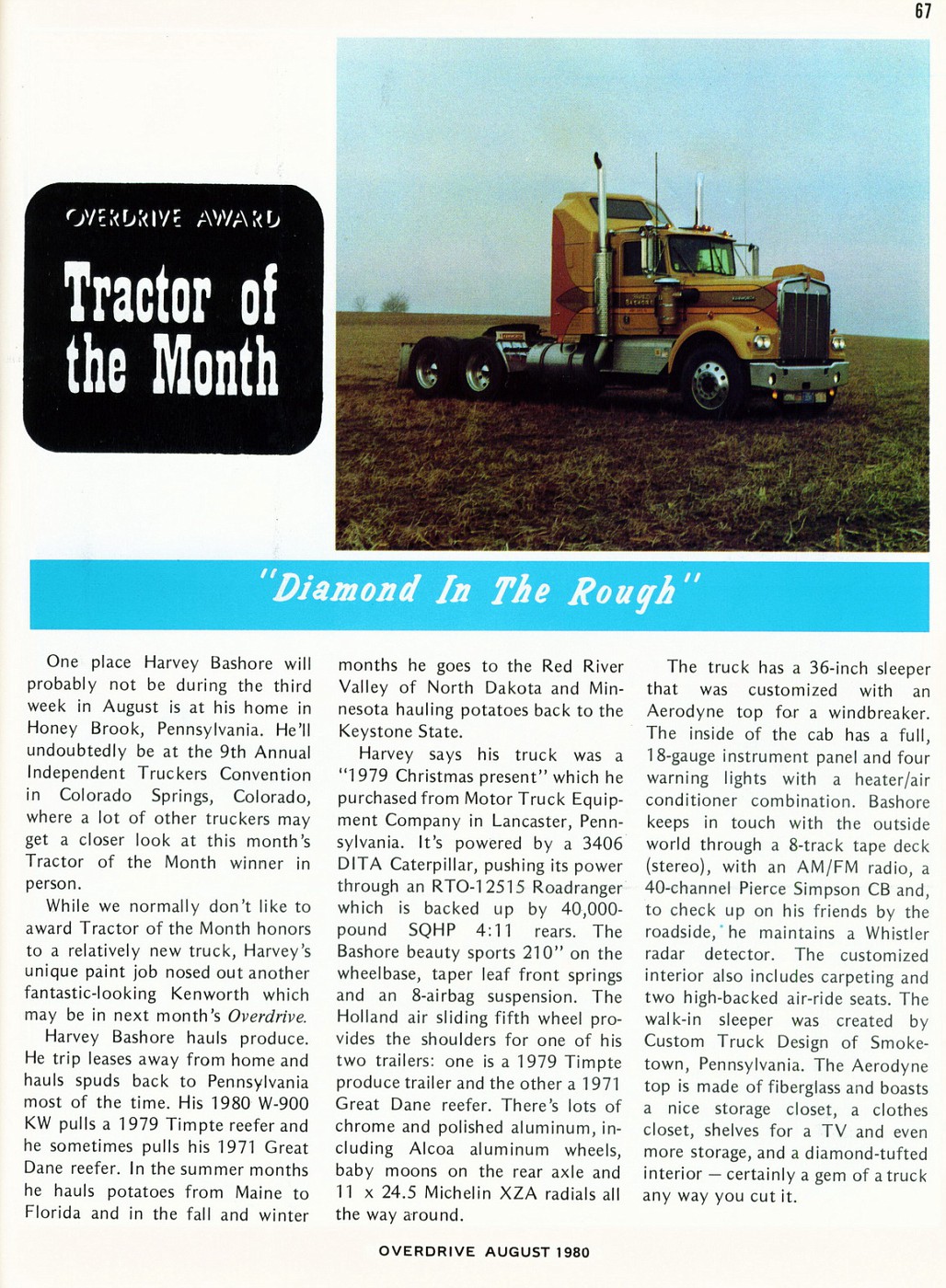 Photo: Peterbilt Ad Back Cover for 25th Anniversary Issue 